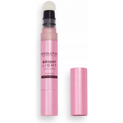 Makeup Revolution London Bright Light Highlighter Tekutý rozjasňovač s houbičkovým aplikátorem Beam Pink 3 ml – Zboží Dáma