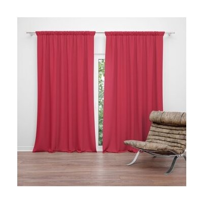 Sablio Závěs Červená cherry: 2ks 140x250cm – Hledejceny.cz