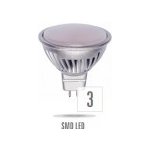 Wojnarowscy LED MR16 GU5,3 12V 6W SMD 5630 15LED Studená bílá mléčná stříbrná – Hledejceny.cz