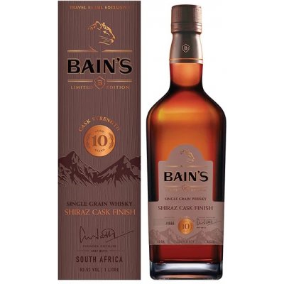 Bain's Cape Mountain Whisky 10y Shiraz Cask Finish 62,8% 1 l (karton)