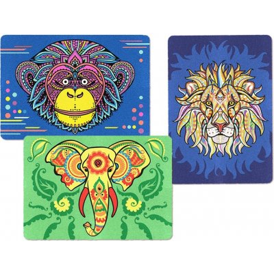 Red Castle Pískování obrázků SAND ART Lev slon a opice – Hledejceny.cz