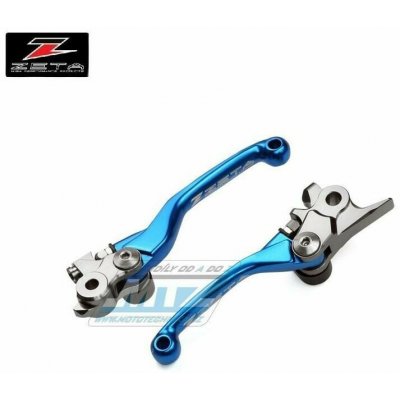 Sada výklopných páček ZETA PIVOT - ZETA ZE44-2102 - Kawasaki KX65 / 00-24 + KX80+KX85+KX100+KX112 / 01-24 + KX125 / 00-05 + KX250 / 00-04 + KXF250 + Suzuki RMZ250 / 07-23 + RMZ450 / 05-23 - modré ZE44