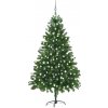 Vánoční stromek Vidaxl Umělý vánoční stromek s LED a sadou koulí 210 cm zelený 3077728 HangarStore.cz