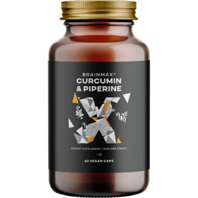 BrainMax Curcumin & Piperine 60 rostlinných kapslí – Hledejceny.cz