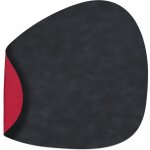 LIND Prostírání Curve CLOUD oboustranné černá červená kůže 37x44cm – Zboží Mobilmania