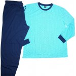 N-feel MB2063 pánské pyžamo dlouhé tyrkysové – Hledejceny.cz