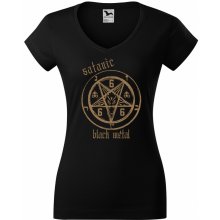 Metallama Black Metal Metallama tričko Satanic Black Metal zlatá