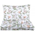 EliNeli povlečení Lesní Zvířátka zelené 100 x 135 cm – Zboží Dáma