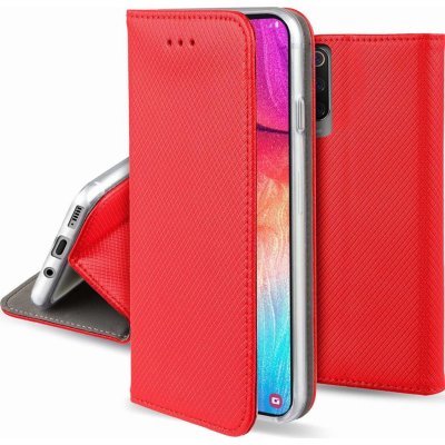 Pouzdro 1Mcz Magnet Book flipové Xiaomi Redmi Note 9T červené