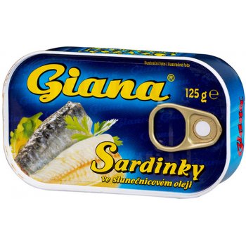 Giana Sardinky ve slunečnicovém oleji, 125g