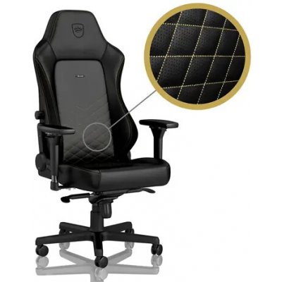 Noblechairs HERO černo-zlatá NBL-HRO-PU-GOL – Sleviste.cz