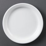 Olympia talíře Whiteware s úzkým okrajem 180 mm 12 ks – Zboží Dáma