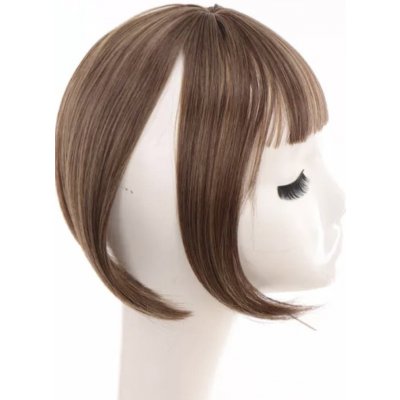 Dámské Tupé Clip in hnědý s melírem – Zboží Dáma