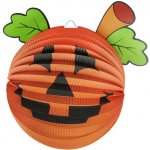 Lampión koule Duch 25cm na svíčku krčený papír Halloween DS22184606 – Zbozi.Blesk.cz