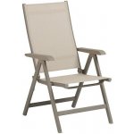 KETTLER BASIC PLUS polohovací, hliníkové křeslo taupe / béžová – Hledejceny.cz