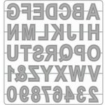 Wiler Vyřezávací šablona Abeceda 1 ks – Zboží Dáma