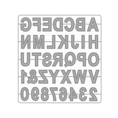 Wiler Vyřezávací šablona Abeceda 1 ks – Zboží Dáma