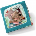 Lilliputiens Textilní knížka Medvěd Caesar s náprstkem 86863 – Sleviste.cz