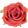 Květina Autronic Růže, barva oranžová Květina umělá vazbová Cena za balení 12 kusů KUM3311-TER