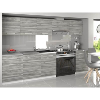 Belini Uniqa3 240 cm šedý antracit Glamour Wood – Zboží Mobilmania