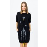 dámské domácí šaty Žirafy černá – Sleviste.cz