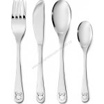 Zilverstad Dětský příbor medvídek se srdíčkem 4 ks – Zboží Dáma