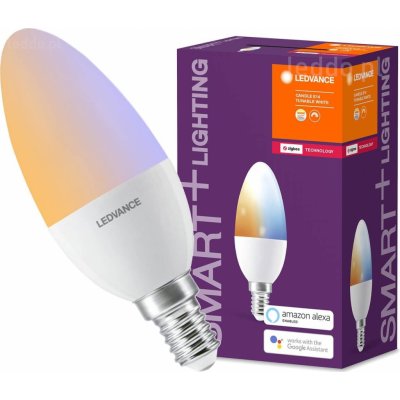 Ledvance LED žárovka E14 svíčka SMART+ 6W 470lm Teplá bílá Studená bílá ZigBee – Zbozi.Blesk.cz