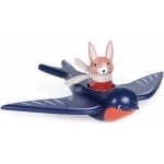 Tender Leaf Toys lastovička Swifty Bird z rozprávky Merrywood Tales s figúrkou zajačika TL8387 – Zboží Dáma