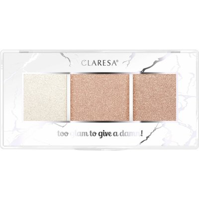 Claresa Too Glam To Give A Dame! Paletka rozjasňovačů 11 Rosy Glow 12,5 g – Zboží Mobilmania