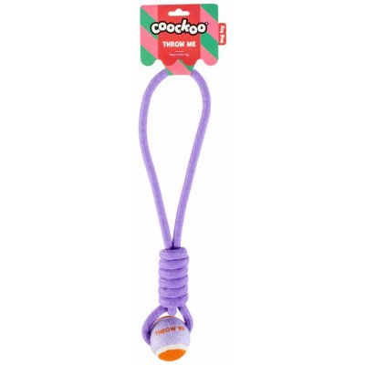 Coockoo provaz přetahovadlo Throw Me 45 cm fialové – Hledejceny.cz