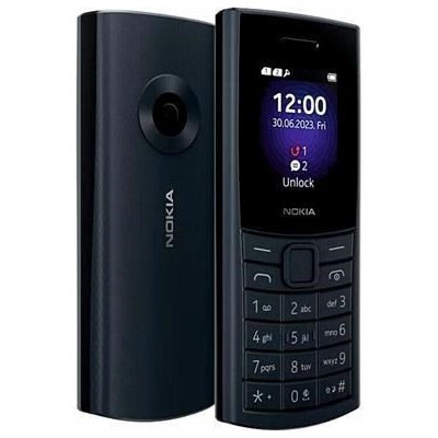 Nokia 110 4G Dual SIM, černo-modrá (2023), 1GF018MPE1L07