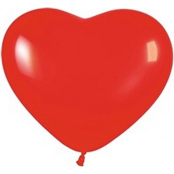 Balónek latexový srdce červené 26 cm