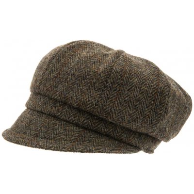 CTH Ericson dámská bekovka Regina Harris Tweed zelená rybí kost – Hledejceny.cz