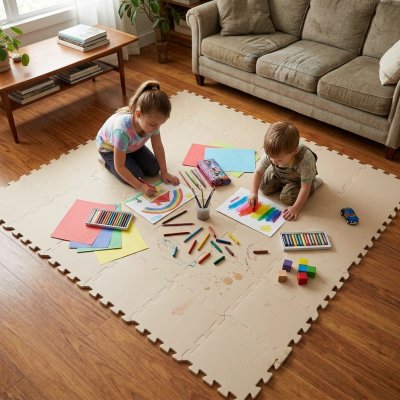 Nido Pěnová hrací podložka Puzzle 36ks 180 x 180 cm Sandstone – Sleviste.cz