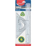 Maped Sada pravítek Geometric Maxi 3dílná pro leváky čiré 897118 – Zboží Dáma