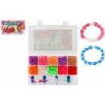 Teddies Kreativní sada Udělej si svůj náramek pletací stav a gumičky 2400ks v pl. krabici 28x17x6cm – Zboží Mobilmania