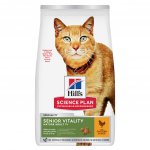 Hill's Science Plan Senior Vitality pro starší kočky s kuřecím a rýží 1,5 kg – Hledejceny.cz