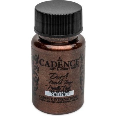 Metalická akrylová Cadence Dora Metalic kaštanová / 50 ml – Zboží Dáma