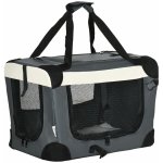 PawHut taška pro psy Přepravní taška Skládací přepravka pro psy s polštářem Cestovní taška Pet Backpack Outdoor Oxford Fabric 50,5 x 33,5 x 35 cm – Zboží Mobilmania