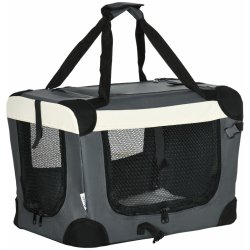 PawHut taška pro psy Přepravní taška Skládací přepravka pro psy s polštářem Cestovní taška Pet Backpack Outdoor Oxford Fabric 50,5 x 33,5 x 35 cm