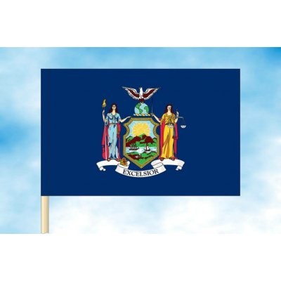 LIBEA, s.r.o. New York vlajka Rozměr: 30×45 cm, Uchycení: Návlek na žerď – Hledejceny.cz