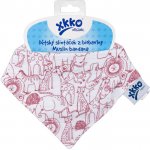 Kikko Dětský slintáček XKKO Organic Staré časy - Safari W/Mesa Rose – Sleviste.cz