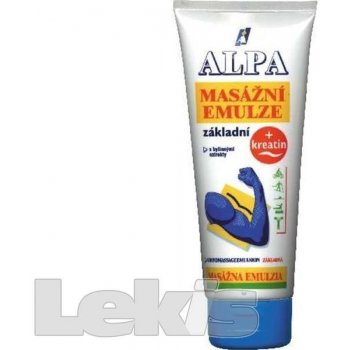 Alpa masážní emulze základní 210 ml