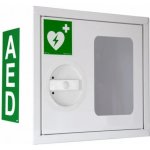 SUPRON 3 Skříňka na defibrilátor (AED), zelená s alarmem na klíč – Hledejceny.cz