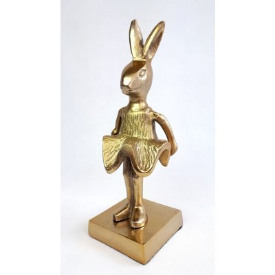 Dekorace králík Wanny bronzový 11*10*30cm – Hledejceny.cz