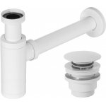 REA Umyvadlový sifon s výpustí click-clack bílá REA-A6952 – Sleviste.cz