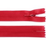 Prima-obchod Spirálový zip skrytý No 3 délka 60 cm dederon, barva 148 červená – Hledejceny.cz