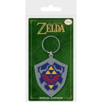 Přívěsek na klíče Nintendo The Legend Of Zelda Hylian Shield Rubber Keychain RK38698C – Zboží Mobilmania