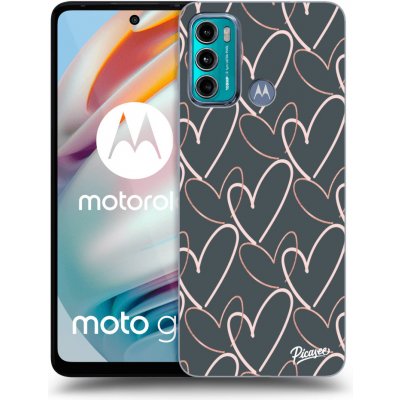 Pouzdro Picasee silikonové Motorola Moto G60 - Lots of love černé – Zboží Mobilmania