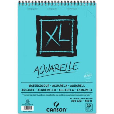 Canson XL Aquarelle skicák kroužková vazba 300g A5 20 archů – Hledejceny.cz